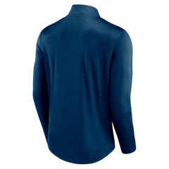 Seattle Kraken Fanatics Mock Neck Quarter-Zip Top - Deep Sea Blue - NHL