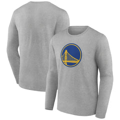 Golden State Warriors Primary Team Logo Long Sleeve T-Shirt Gray - NBA