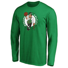 Boston Celtics Primary Team Logo Long Sleeve T-Shirt Kelly Green - NBA