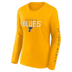St. Louis Blues Fanatics Women's Long and Short Sleeve Two-Pack T-Shirt Set - Blue - NHL
