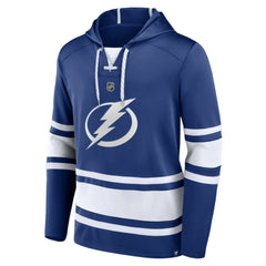 Nikita Kucherov Tampa Bay Lightning Fanatics Name & Number Lace-Up Pullover Hoodie - Blue - NHL