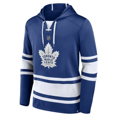 Mitch Marner Toronto Maple Leafs Fanatics Name & Number Lace-Up Pullover Hoodie - Blue - NHL