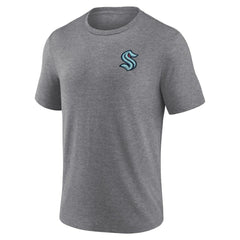 Seattle Kraken Fanatics Winger Tri-Blend T-Shirt - Heather Gray - NHL