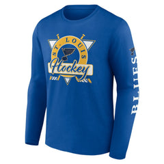 St. Louis Blues Fanatics Rinkside Long Sleeve T-Shirt - Blue - NHL