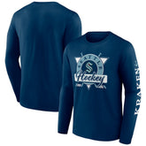 Seattle Kraken Fanatics Rinkside Long Sleeve T-Shirt - Deep Sea Blue - NHL