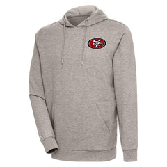 San Francisco 49ers Antigua Action Lightweight Pullover Hoodie Oatmeal | NFL