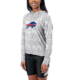 Buffalo Bills Certo Women's Session Pullover Hoodie Gray | NFL