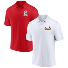 St. Louis Cardinals Fanatics Two-Pack Logo Lockup Polo Set - MLB