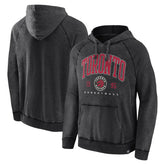 Toronto Raptors Foul Trouble Snow Wash Raglan Pullover Hoodie Heather Charcoal - NBA