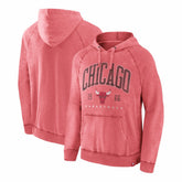 Chicago Bulls Foul Trouble Snow Wash Raglan Pullover Hoodie Heather Red - NBA