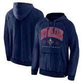 New Orleans Pelicans Foul Trouble Snow Wash Raglan Pullover Hoodie Heather Navy - NBA