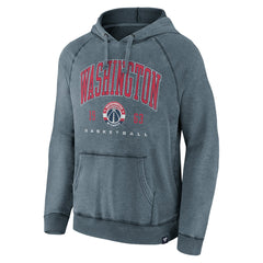 Washington Wizards Foul Trouble Snow Wash Raglan Pullover Hoodie Heather Navy - NBA