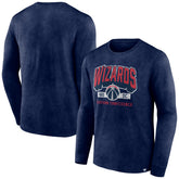 Washington Wizards Front Court Press Snow Wash Long Sleeve T-Shirt Heather Navy - NBA