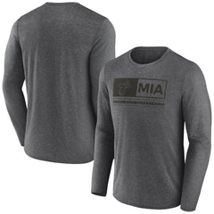 Miami Heat Three-Point Play T-Shirt Heather Charcoal - NBA