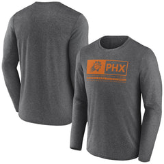 Phoenix Suns Three-Point Play T-Shirt Heather Charcoal - NBA