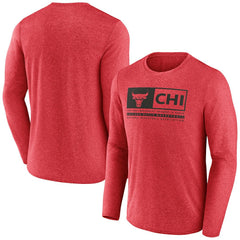 Chicago Bulls Three-Point Play T-Shirt Heather Red - NBA