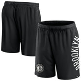 Brooklyn Nets Post Up Mesh Shorts Black - NBA