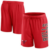 Chicago Bulls Post Up Mesh Shorts Red - NBA