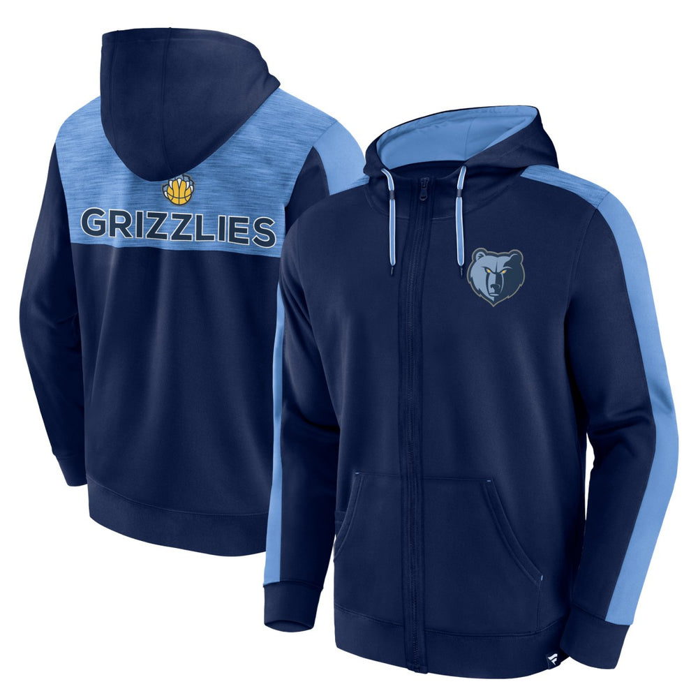 Memphis Grizzlies Rainbow Shot Full-Zip Hoodie Navy - NBA