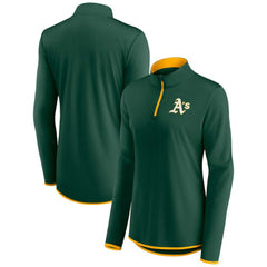 Athletics Fanatics Women's Corner Quarter-Zip Top - MLB