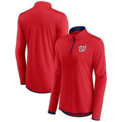 Washington Nationals Fanatics Women's Corner Quarter-Zip Top - MLB
