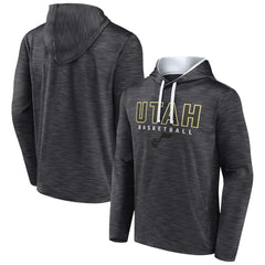 Utah Jazz Fast Break Pullover Hoodie Heather Charcoal - NBA