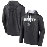 Brooklyn Nets Fast Break Pullover Hoodie Heather Charcoal - NBA