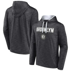 Brooklyn Nets Fast Break Pullover Hoodie Heather Charcoal - NBA