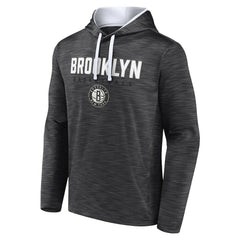 Brooklyn Nets Fast Break Pullover Hoodie Heather Charcoal - NBA