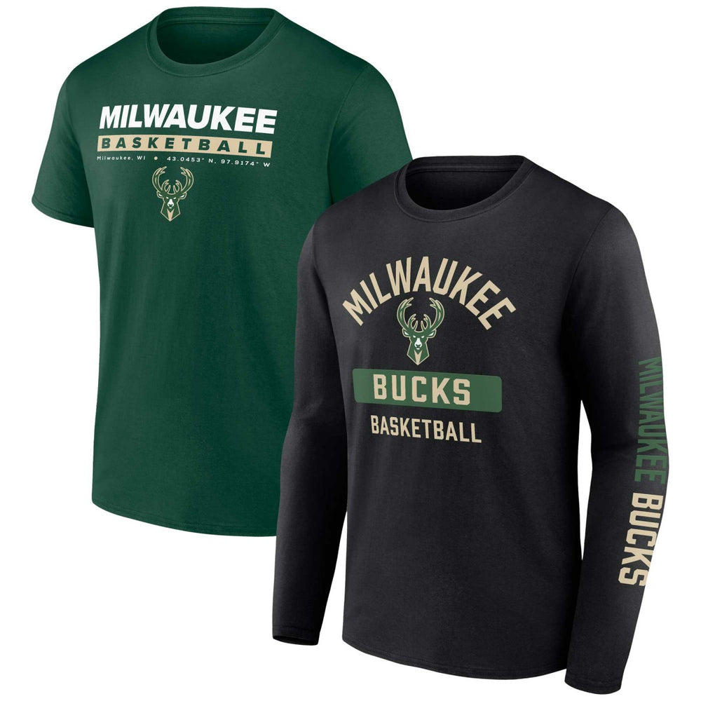 Milwaukee Bucks Two-Pack Just Net Combo Set Hunter Green/Black - NBA