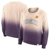 Phoenix Suns Women's Lounge Arch Raglan Pullover Sweatshirt Tan/Purple - NBA