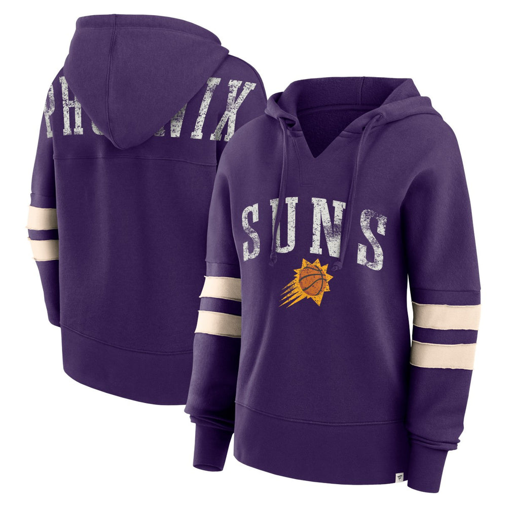 Phoenix Suns Women's Bold Move Dolman V-Neck High Hip Hoodie Purple - NBA
