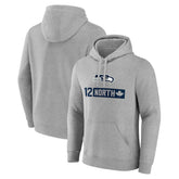 Seattle Seahawks 12 North Pullover Hoodie Gray | NFL