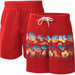 Los Angeles Angels G-III Sports by Carl Banks Breeze Volley Swim Shorts - MLB