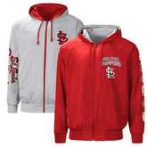 St. Louis Cardinals G-III Sports by Carl Banks Southpaw Reversible Raglan Hoodie Full-Zip Jacket - MLB