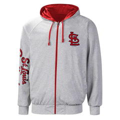 St. Louis Cardinals G-III Sports by Carl Banks Southpaw Reversible Raglan Hoodie Full-Zip Jacket - MLB