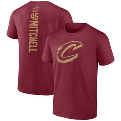 Donovan Mitchell Cleveland Cavaliers Playmaker Team Name & Number T-Shirt Wine - NBA