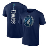Anthony Edwards Minnesota Timberwolves Playmaker Team Name & Number T-Shirt Navy - NBA