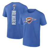 Chet Holmgren Oklahoma City Thunder Playmaker Team Name & Number T-Shirt Blue - NBA