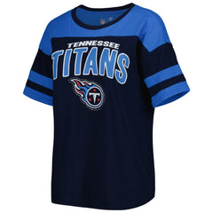 Tennessee Titans G-III 4Her by Carl Banks Women's Play the Ball T-Shirt Navy/Light Blue | NFL