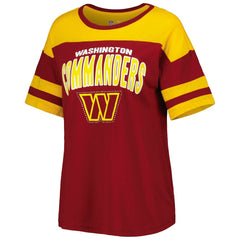 Washington Commanders G-III 4Her by Carl Banks Women's Play the Ball T-Shirt Burgundy/Gold | NFL