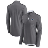 Dallas Cowboys Women's Corner Long Sleeve 1/4 Zip Top Gray | Fanatics