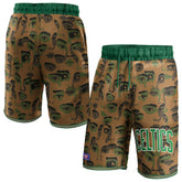 Boston Celtics NBA & KidSuper Studios Unisex Hometown Shorts Brown - NBA