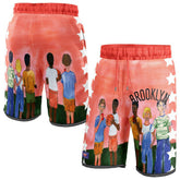 Brooklyn Nets NBA & KidSuper Studios Unisex Hometown Shorts Black - NBA