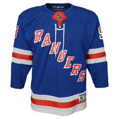 Mika Zibanejad New York Rangers Youth Home Premier Player Jersey - Blue - NHL