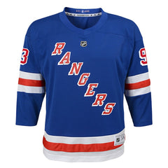 Mika Zibanejad New York Rangers Youth Home Replica Player Jersey - Blue - NHL