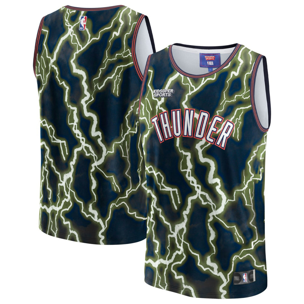 Oklahoma City Thunder NBA & KidSuper Studios Unisex Hometown Jersey Black - NBA