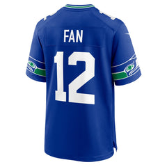12s Seattle Seahawks Throwback Player Game Jersey Royal | Nike for Sale
