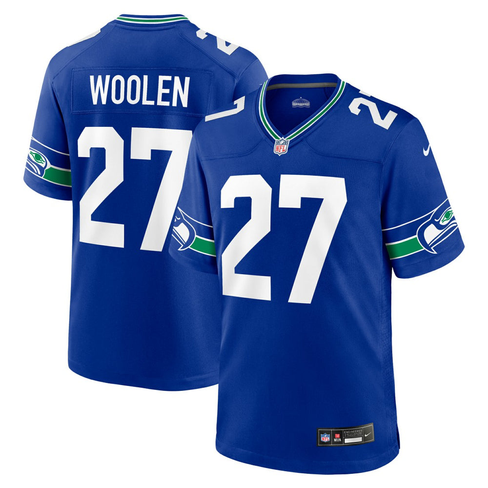 Tariq Woolen Seattle Seahawks Throwback Player Game Jersey Royal | Nike for Sale