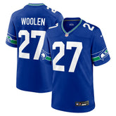 Tariq Woolen Seattle Seahawks Throwback Player Game Jersey Royal | Nike for Sale